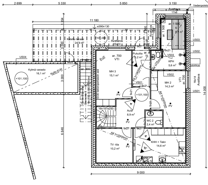 Tapulikatu_pohjakuva_kellarikerros