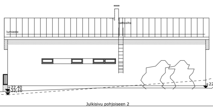 Suurpelto, Espoo_julkisivu_pohjoiseen