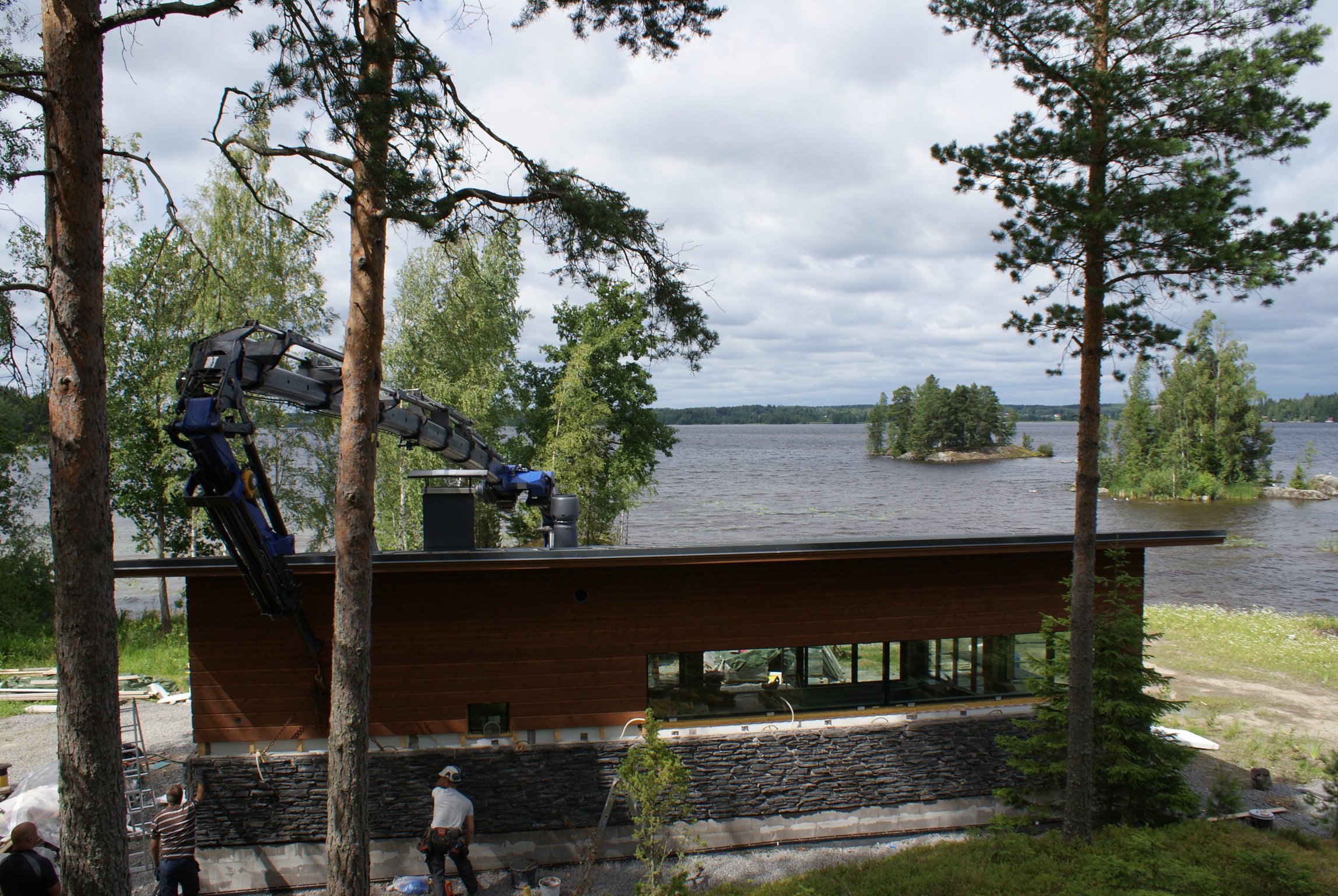 Stonewall kiviseinät rantasauna
